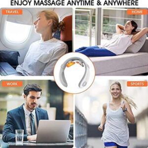 Electric Pulse Neck Massager for Pain Relief - 6 Modes, 15 Intensity Levels & Heating Function