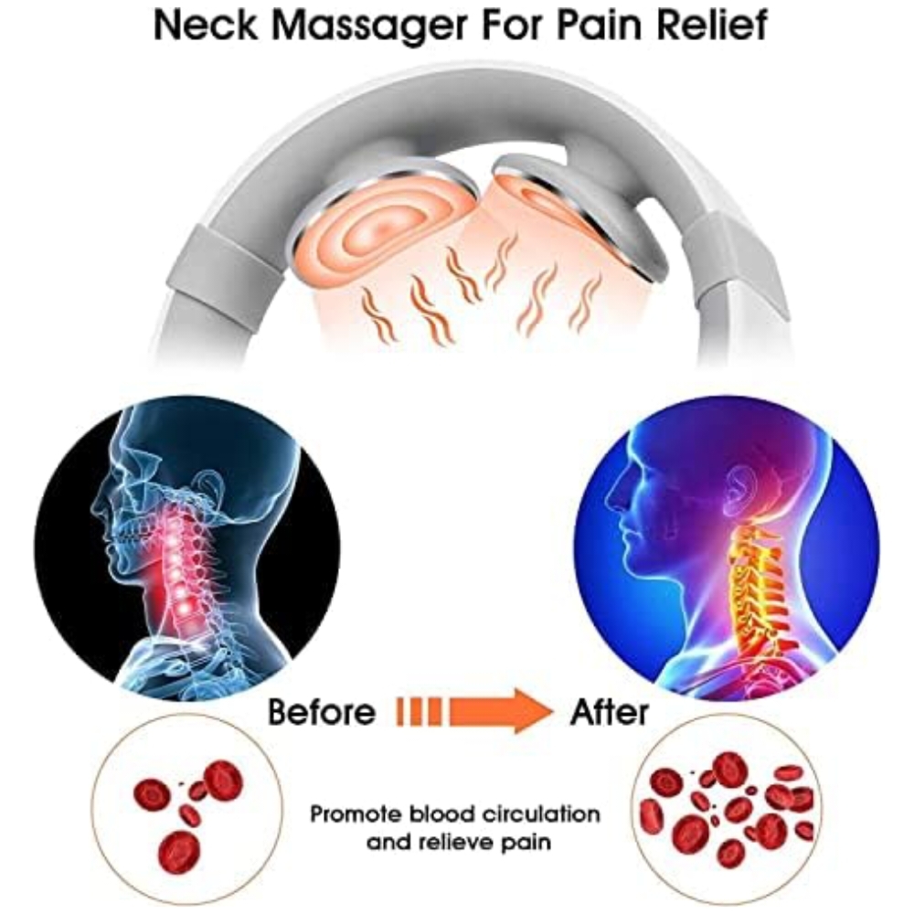 Electric Pulse Neck Massager for Pain Relief - 6 Modes, 15 Intensity Levels & Heating Function - Image 4