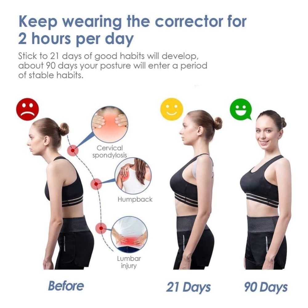 Smart Adjustable Posture Corrector for Neck, Back & Shoulder Support - Image 7