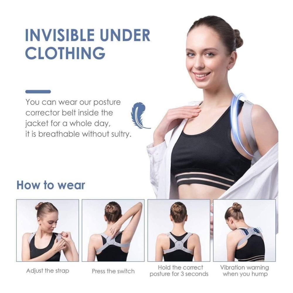 Smart Adjustable Posture Corrector for Neck, Back & Shoulder Support - Image 5