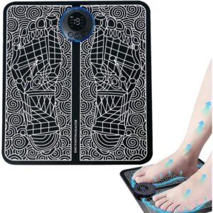 Portable EMS Foot Massager Pad for Muscle Stimulation & Pain Relief
