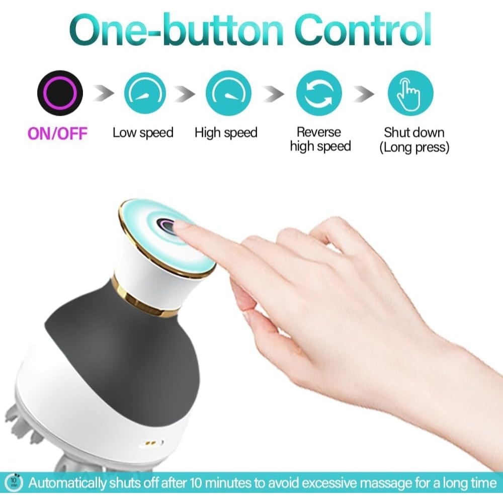 Wireless Electric Scalp Massager for Hair Growth & Stress Relief - Image 5