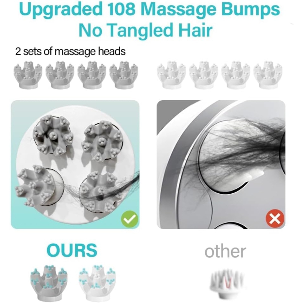 Wireless Electric Scalp Massager for Hair Growth & Stress Relief - Image 4