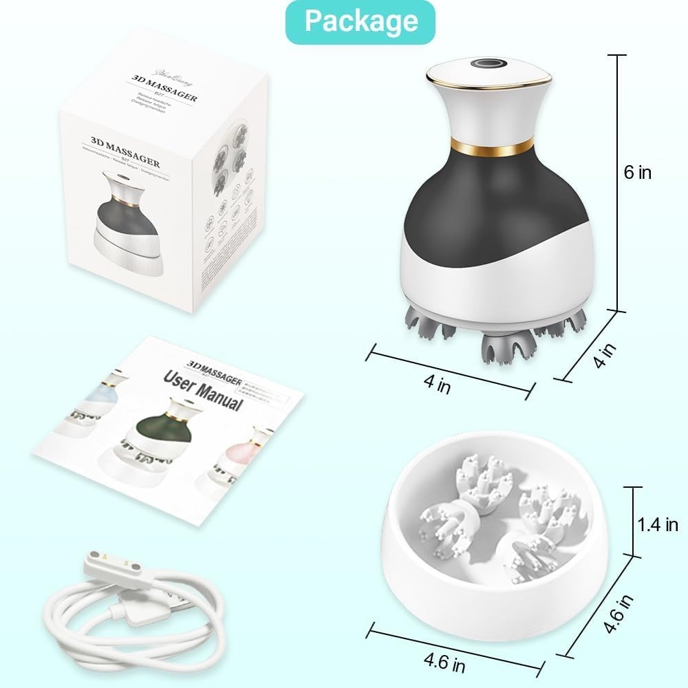 Wireless Electric Scalp Massager for Hair Growth & Stress Relief - Image 3