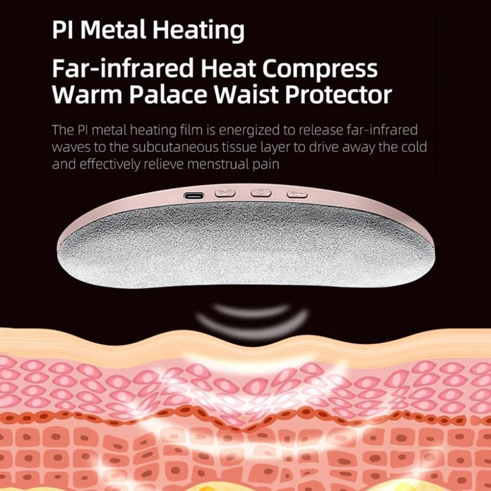 Electric Period Cramp Massager with Vibrating & Heating Functions - Image 7