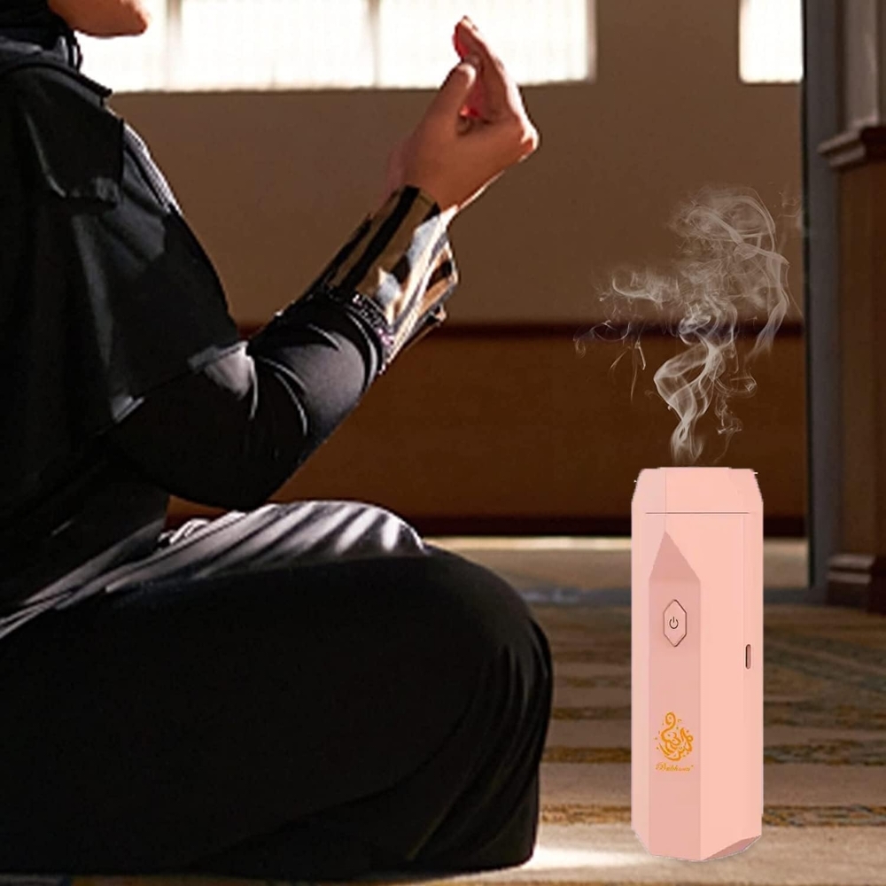 2-in-1 Electric Hair Brush Incense Burner for Bakhoor – Portable Aroma Diffuser & Comb - Image 4