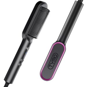 TYMO Hair Straightener Comb – Ionic Technology, Quick Heating, and Anti-Scald Design