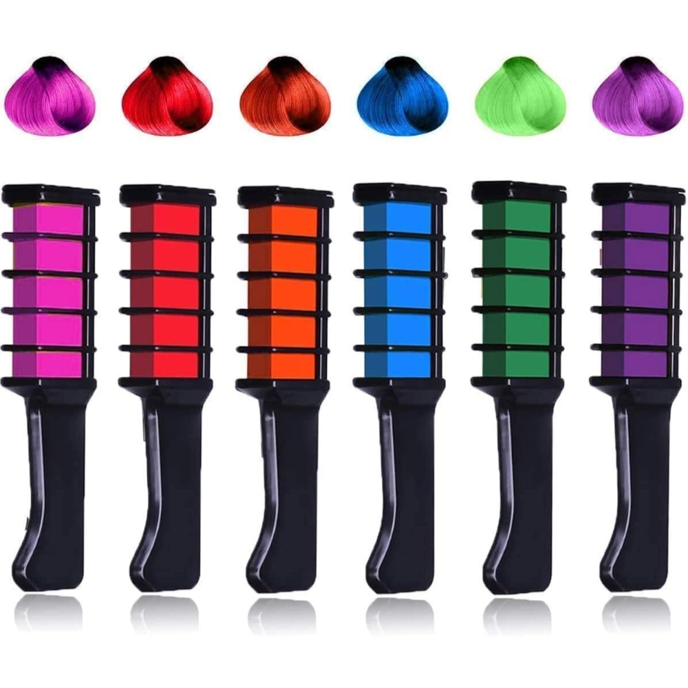 Hair Chalk Comb for Kids and Girls – Vibrant Temporary Hair Colors for Parties & Festivals - Image 2